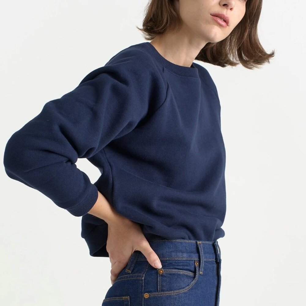 Jamie Haller The Daily Sweatshirt Navy Blue Size Small